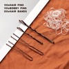 400 PCS Bobby Pins Hair Pins Kit - 100 Brown,