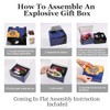OFFCUP Gift Box Diy, Gift Explosion Box with Confetti, Pop-Up