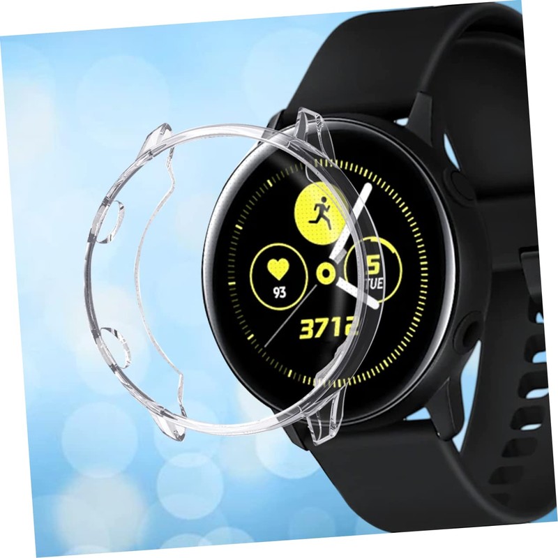 jojofuny TPU Transparent Protective Plating Case Compatible Watch Active Lightweight