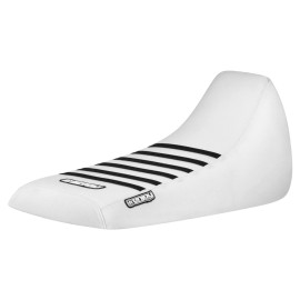 Enjoy Mfg 1988 - 2006 Yamaha Blaster Gripper seat cover  all WHITE w/ BLACK rib #178