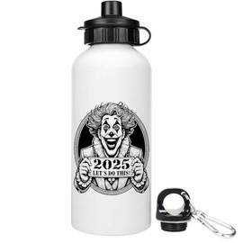 Azeeda 600ml 'Clown New Year 2025' Reusable Water/Drinks Bottle (WT00081304)