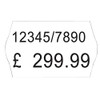 Avery Labels for Labelling Gun 2-Line Permanent White 16x26mm 1200