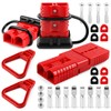 Zhushan 4PCS 1/0 AWG 175A Battery Quick Connect/Disconnect Plugs (Red),