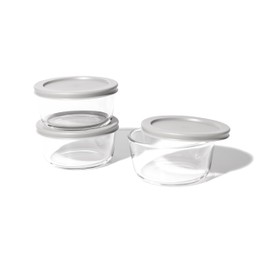 DURA LIVING 6-Piece Glass Food Storage Containers Set (3 Containers + 3 BPA-Free Lids) | 2-Cup, Leakproof | Microwave, Freezer, Oven & Dishwasher Safe | Ideal for Meal Prep & Pantry Organization