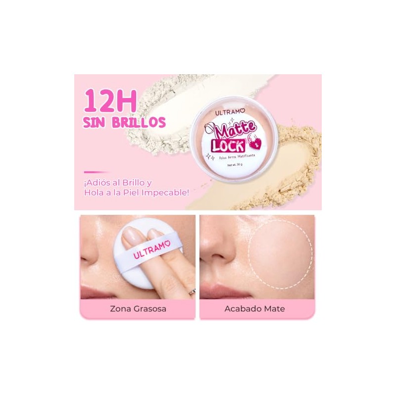Corrective Loose Powder, Polvo traslucido 30g, Polvo Suelto Corrector