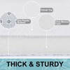 Smiry Memory Foam Bath Mat 59x20, White