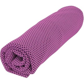 Trade One 30530 Cooling Towel, Cool Towel, 39.4 x 7.9 inches (100 x 20 cm), Neck Cooling, Heatstroke Prevention, Antibacterial, Sports, Outdoors, Camping, Purple
