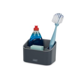 Joseph Joseph SinkStore Tiered Stainless-Steel Tidy Caddy, Kitchen Sink Organiser, Non-Slip, Plastic, One Size, Anthracite