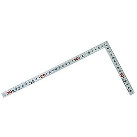 Shinwa Sokutei 10286 Curve Scale, Thick Back, Square Point, JIS Silver, 11.8 inches (30 cm)