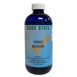 Good State | Liquid Ionic Boron | Dietary Supplement | Great for Enhanced Muscle Coordination | 120 Servings at 5 Mg | 8 Fl oz Bottle