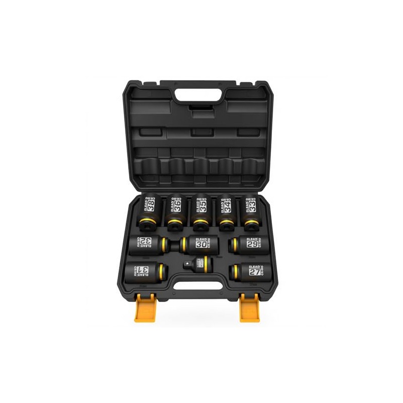 11-Piece 1/2" Drive Metric Impact Socket Set