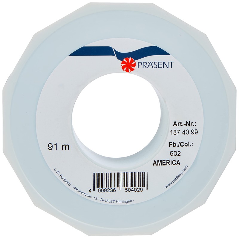 Morex Ribbon America Poly Curling Ribbon, 40mm-91m, Light Blue