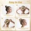 Messy Bun Hair Piece for Women, Curly Wavy Hair Bun