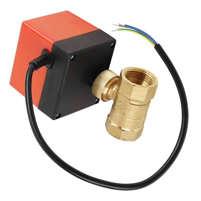 Brass Ball Valve, Electric Motorized Ball Valve 2 Way 3-wire