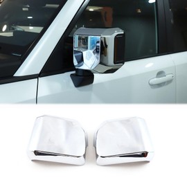 Heutamo Rear View Mirror Cover Cap Compatible with Toyota Land Cruiser 250 Prado J250 LC250 2024 2025 Accessories, ABS Door Side Rearview Mirror Cover Cap, 2Pcs