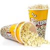 Novelty Place Retro Style Plastic Popcorn Containers for Movie Night