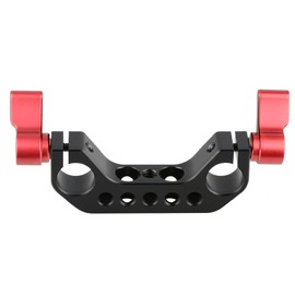 CAMVATE 15mm Rod Clamp with 1/4"-20 Thread for DLSR Camera Rig Cage Baseplate (Red)