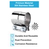 DecoHongDi 2.5 Inch Exhaust Clamps 2 Packs,2 1/2in Lap Joint