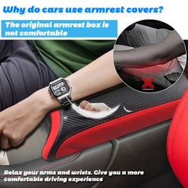 SHAOHAO 2023 RDX Armrest Cover for 2022 2023 Acura RDX Center Console Cover, Middle Console Lid Cover 2023 RDX Armrest Seat Box Protector Pad Elbow Arm Rest Cushion for 2022 2023 Acura RDX