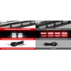 2x16.8 Inch Red Security Light W/Take Down 48 LED Safety