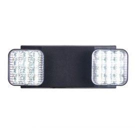 CM MZY Black Emergency Lights with Battery Backup,Commercial Emergency Light,Two Adjustable LED Light Head Emergency Lighting Fixtures,120-277V AC, UL Certified 1PCS