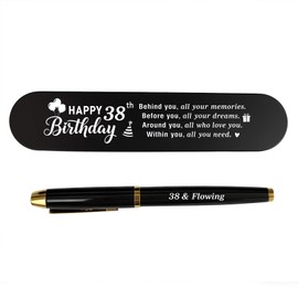 38th Birthday Gifts for Men Women | 38 Year Old Birthday Gel Pen Gift Set