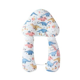 Baby Sleep Pillow Sleep Positioning Correcting Head Deviation Soft Breathbale Soothing Pillow for Infant Newborn Dinosaur with Fixed Leg