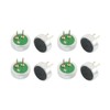 sourcing map 8Pcs 6mm x 2.2mm Cylinder MP3 Electret Condenser