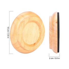4 Pieces Floor Protectors Piano Caster Cups Piano Foot Pads, Round Beech Wood Piano Caster Cup Foot Pad Set Upright Piano Caster Cups Accessories (Wood)