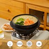Bobikuke Cast Aluminum Pot with Lid, 7 in Non-Stick Casserole