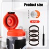 4pcs Dispensing Rubber Valves Compatible with Gatorade Water Bottle, Silicone