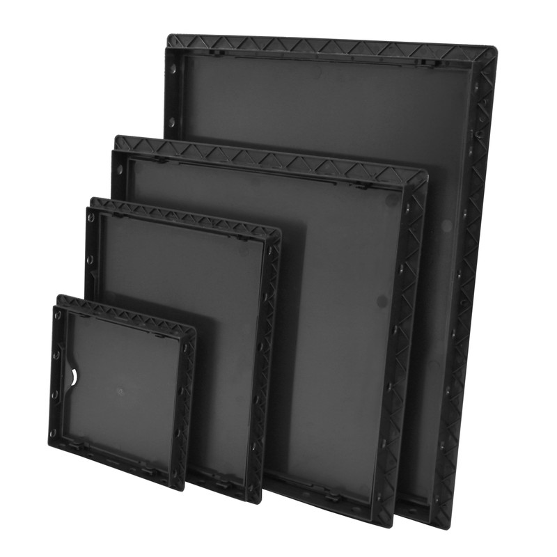 Miratic Inspection Flap Black ABS Material (20 x 25 cm)