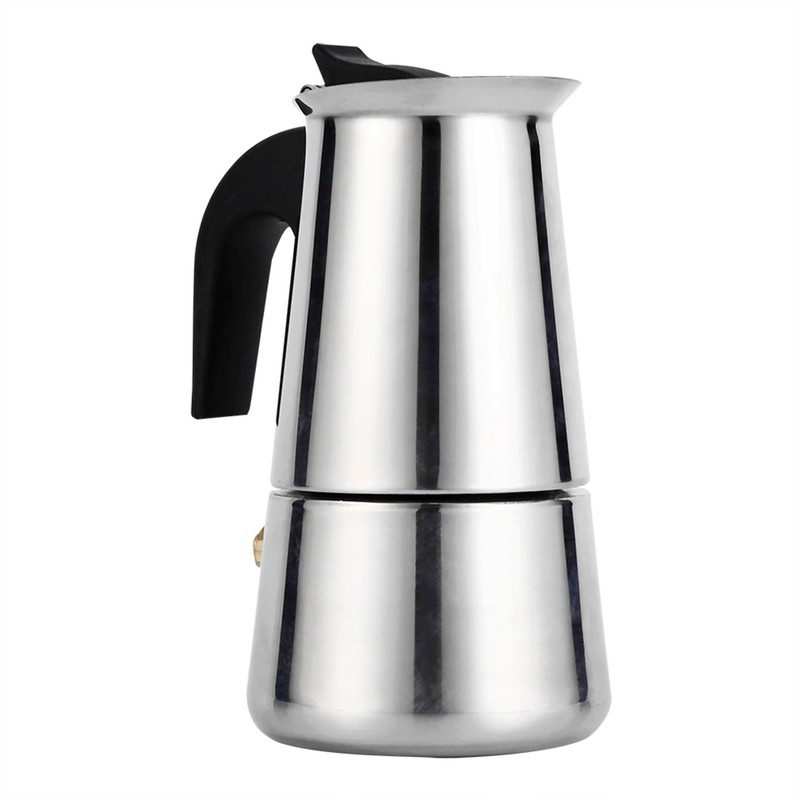 Stainless Steel Percolator Moka Pot Coffee Maker Stove Home Office