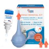 WaxBgone Earwax Removal Kit with Drops, Large 2-oz Ear Bulb