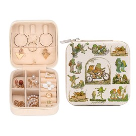 LONGXIN Toad Fans Gift, Toad Theme Merchandise, Frogs Character, Frog Travel Jewelry Case Box Organizer