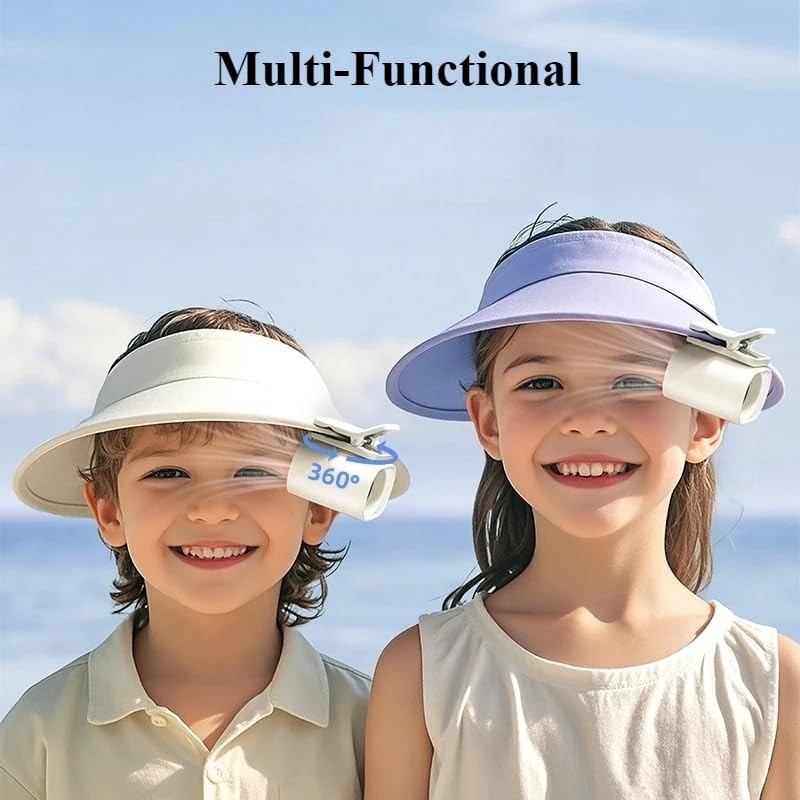 STONEBROOK Mini Waist Clip-on Fan, 100 Speeds, LED Display, Rechargeable