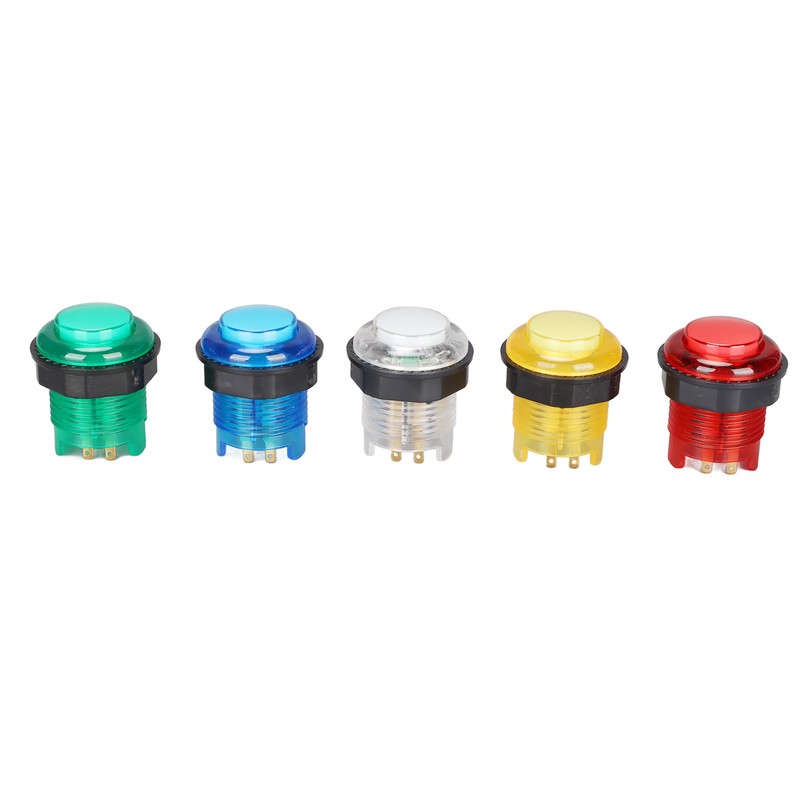 5pcs Arcade Push Buttons Professional LED Illuminated Push Buttons for