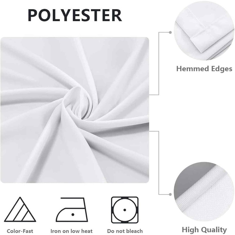 Odot Washable Round Tablecloth 160 cm Elastic Lotus Effect Tablecloth