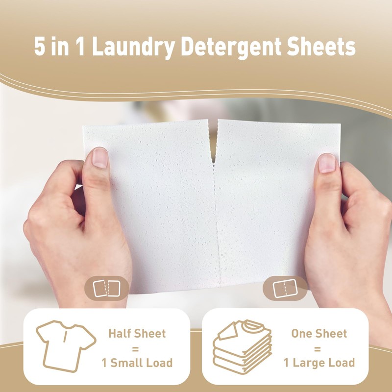 YUCO Laundry Detergent Sheets 160 Loads, Plastic Free Sheet No