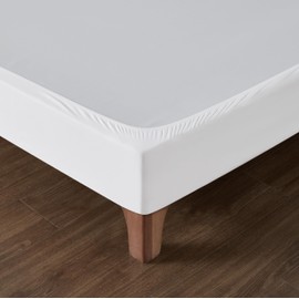 Bed Base Cover 140 x 200 cm White – Soft and Stretchy Fabric – Impeccable Look – Easy to Install