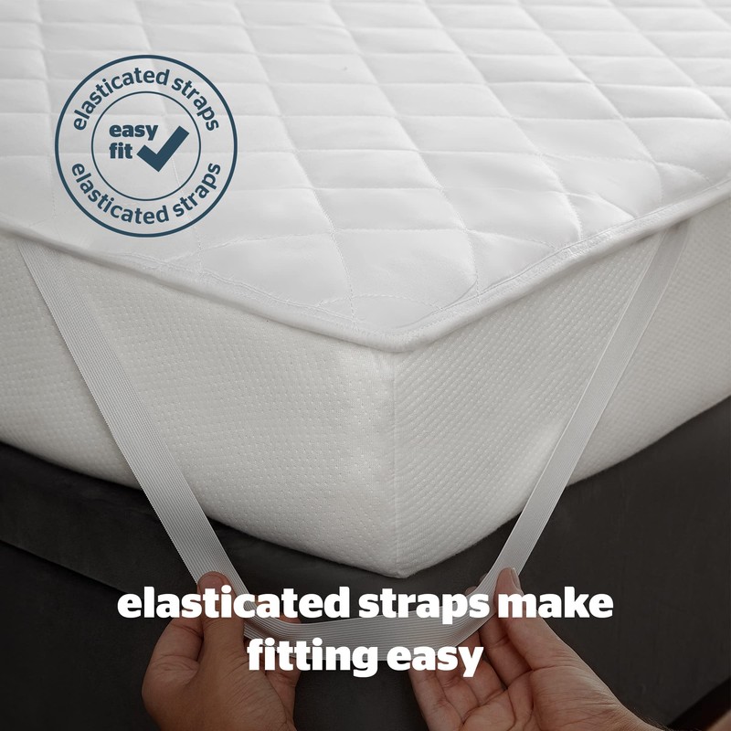 Silentnight Anti-Allergy Mattress Protector – Mattress Cover Bed Pad Topper