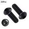 TA-VIGOR 20Pcs M4 x 40mm Alloy Steel Button Head Hex