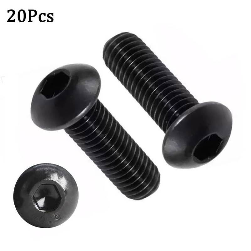 TA-VIGOR 20Pcs M4 x 40mm Alloy Steel Button Head Hex