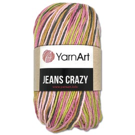 Frida's Wollhaus YarnArt 50 g Jeans Crazy Wool with Colour Gradient Cotton and Polyacrylic 22 Colours (7206 | 517006)