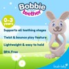 Brush Baby Bobbie Bunny Baby Teether Toy Cappuccino Grey |