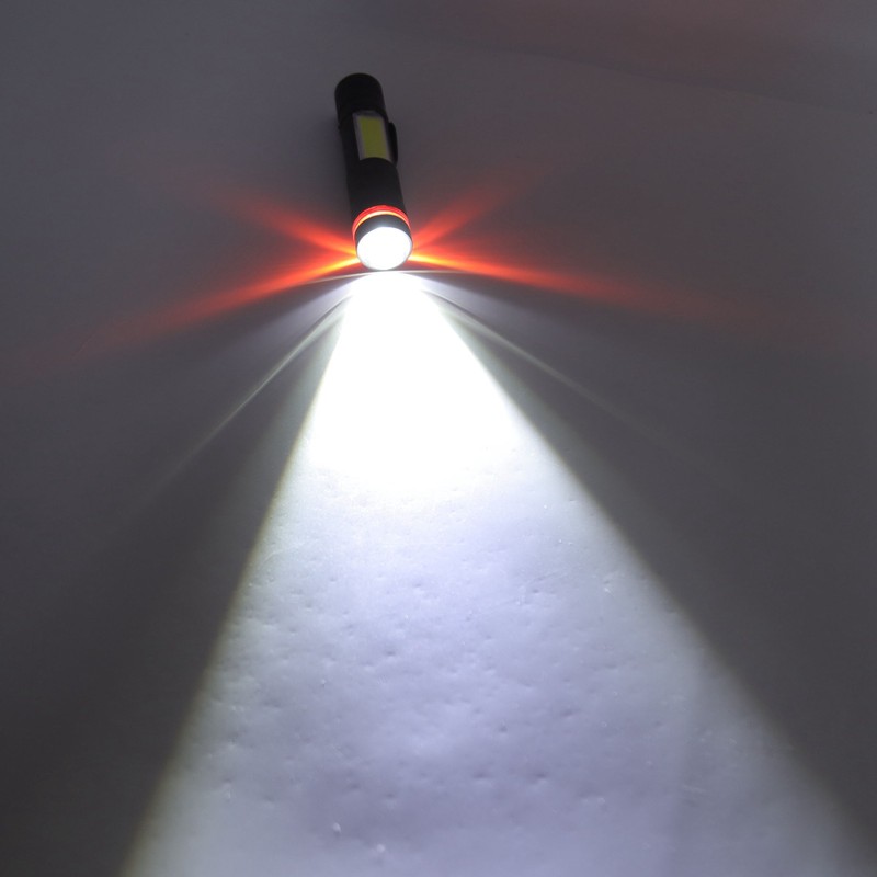 LED Flashlight Multifunction Highlight Telescopic Zoom Rechargeable Waterproof Mini Flashlight