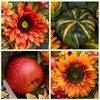 Fall Wreaths for Front Door 24 Inch Outside, Autumn Rustic