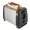 2 Slice Toaster Stainless Steel ABS Smart Toaster with 6
