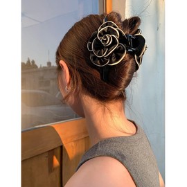 FASELE Hair Clip, Hair Clip, Hair Clip, Elegant, Adult, Cute, Gentle Hair Ornament, Camellia, Women's, Fashionable, Daily Use, For Commuting to Work or School, Birthdays, Recitals, Weddings, Graduation Ceremonies, School Entrance Ceremonies, Parties, Ann