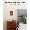 TREEWELL 6-Pack Single Toggle Light Switch Covers Wall Plate, Wood
